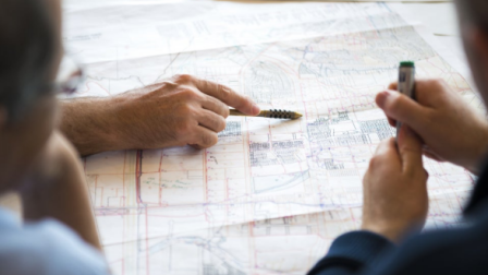 People collaborating on a plan