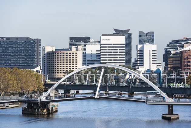 Yarra Yarra River city view